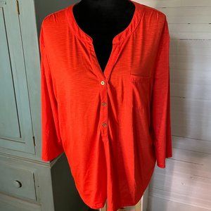 Rafaella V-Neck Blouse